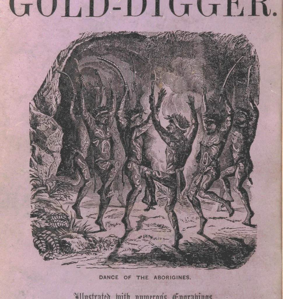 An illustration from Adventures of a Gold-Digger ... Illustrated, etc. [A reissue of “The Gold-Finder of Australia.”, 1856, leaf 476