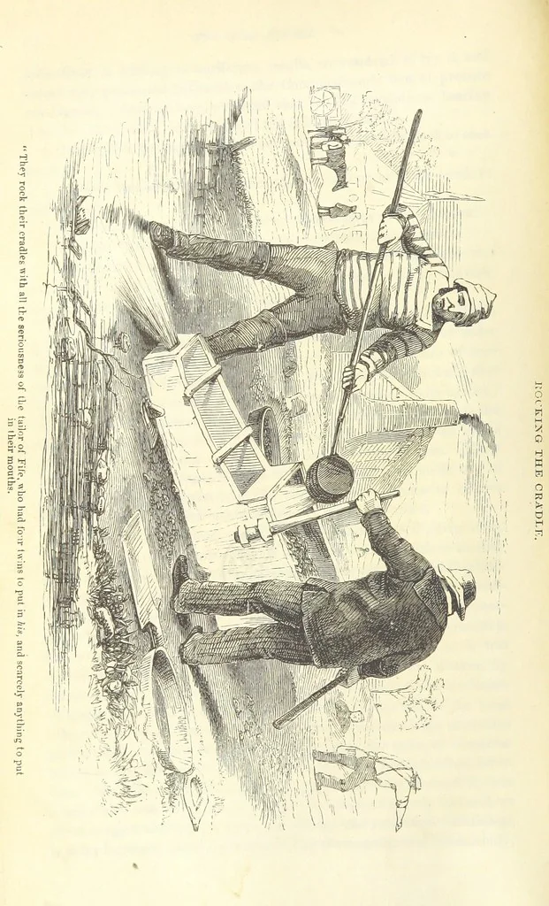 An illustration from Adventures of a Gold-Digger ... Illustrated, etc. [A reissue of “The Gold-Finder of Australia.”, 1856, leaf 92