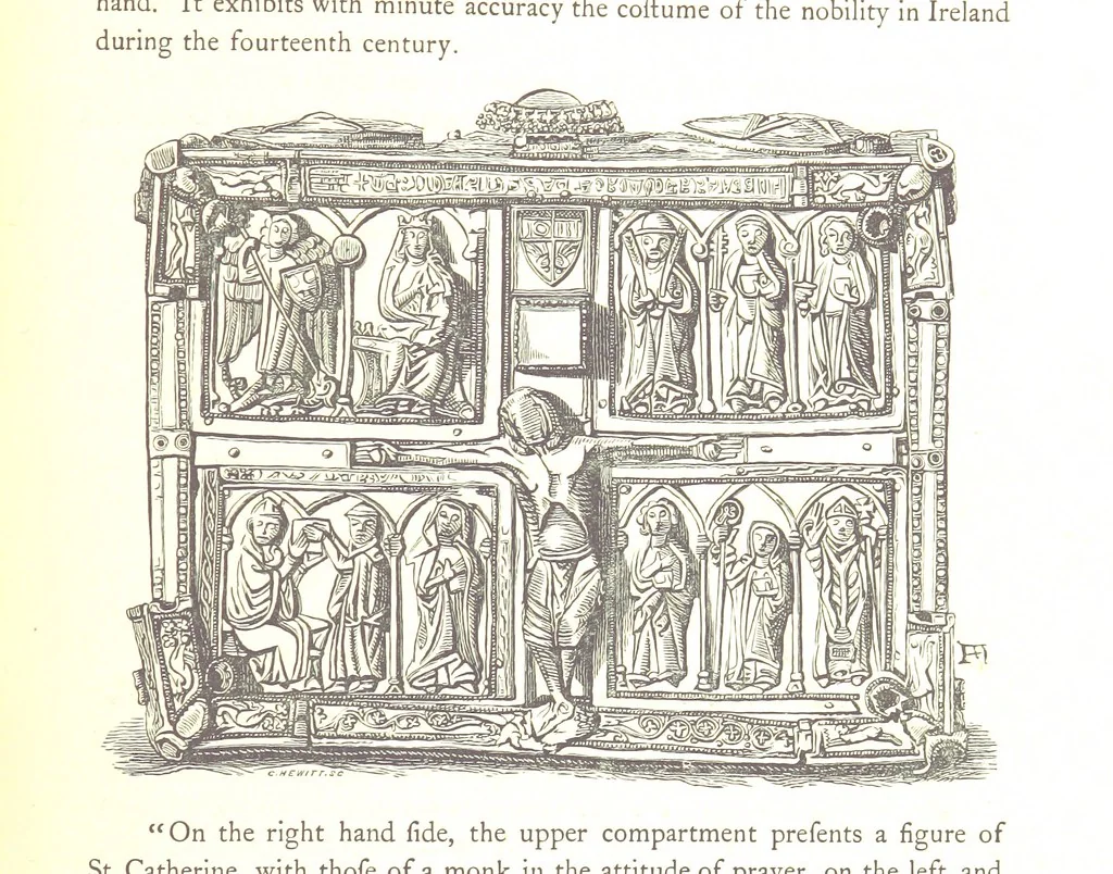 An illustration from The History of the County of Monaghan, 1879, leaf 197