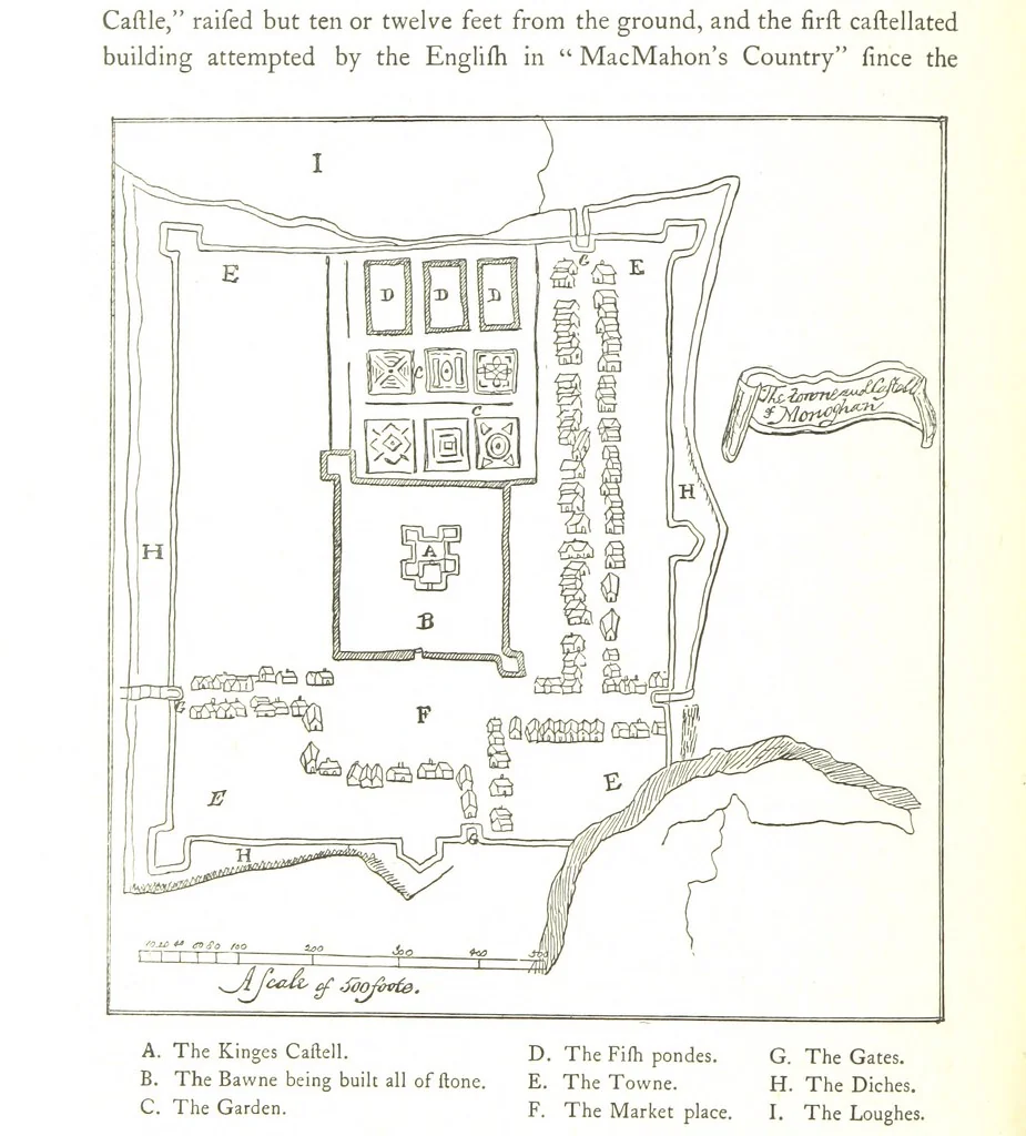 An illustration from The History of the County of Monaghan, 1879, leaf 222