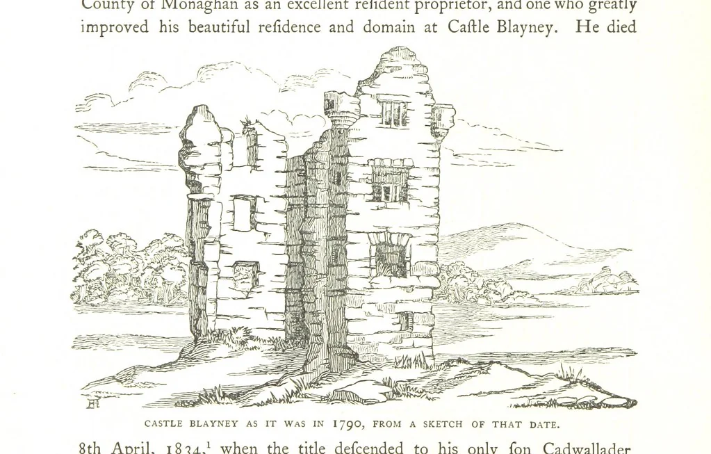 An illustration from The History of the County of Monaghan, 1879, leaf 278