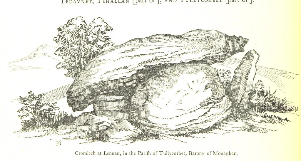 An illustration from The History of the County of Monaghan, 1879, leaf 474