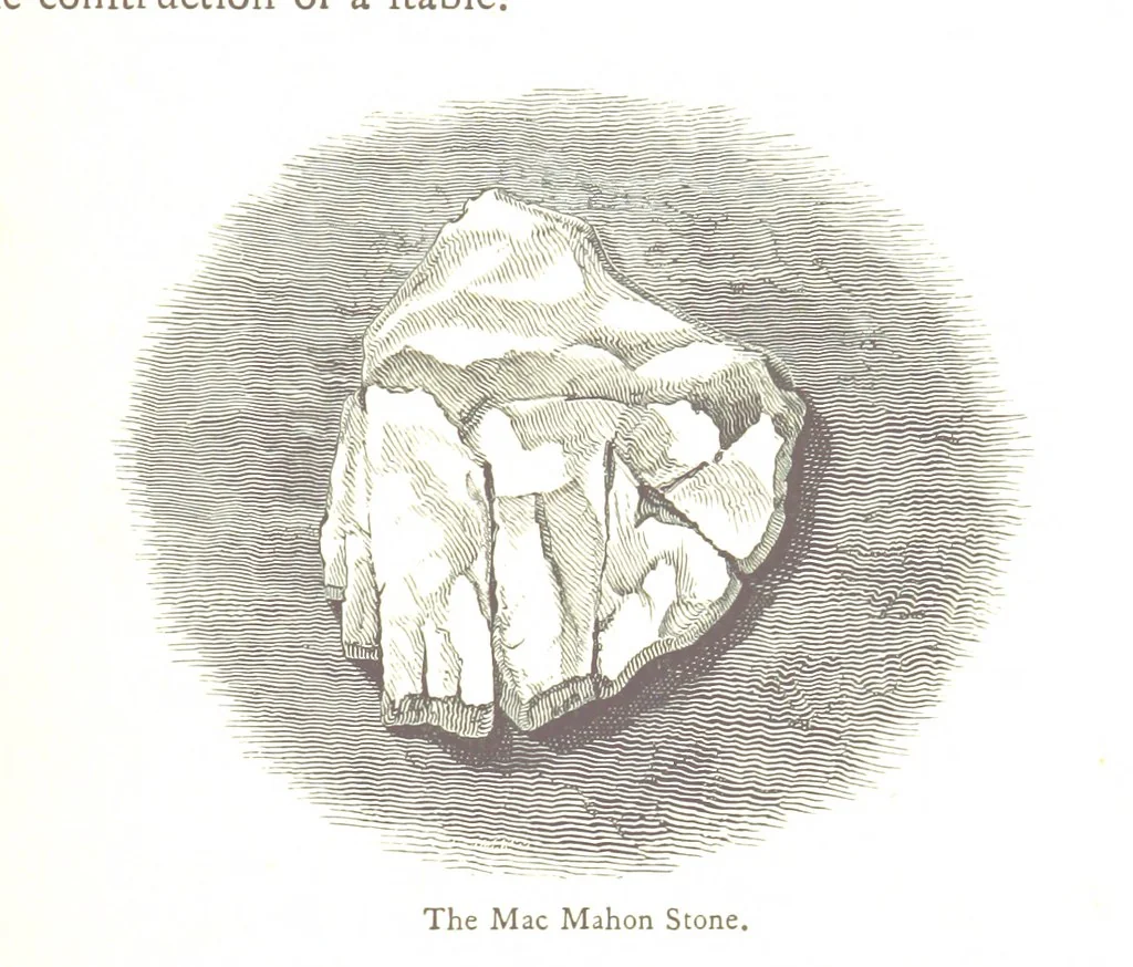 An illustration from The History of the County of Monaghan, 1879, leaf 97