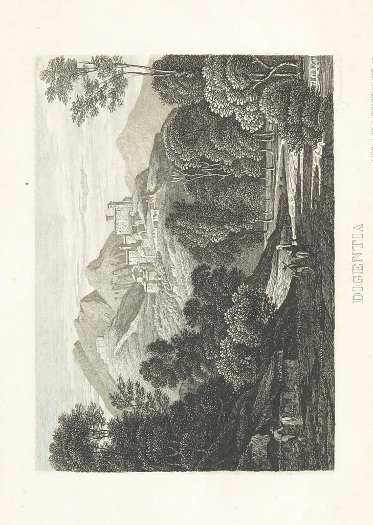 An illustration from 30 Bilder zu Horazens Werken, gestochen unter der Leitung von C. Frommel nach Zeichnungen v. Catel, Frommel, etc. (Erklärung der dreissig Bilder zu Horazens Werken, von ... Dr Sickler.), 1829, leaf 23