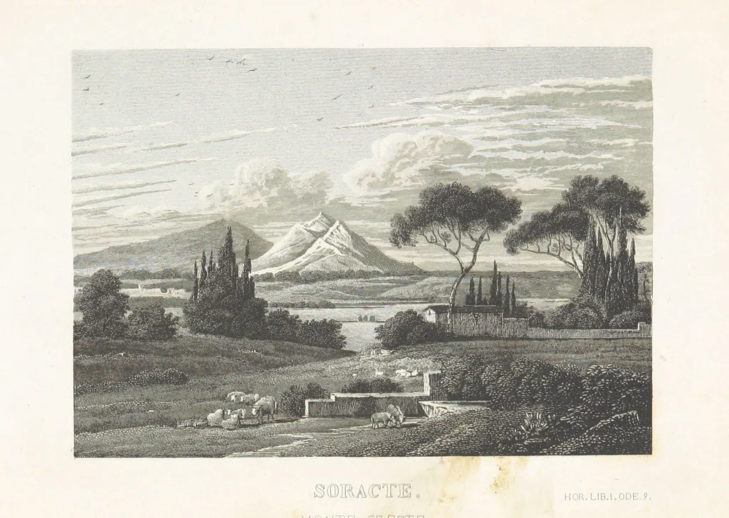 An illustration from 30 Bilder zu Horazens Werken, gestochen unter der Leitung von C. Frommel nach Zeichnungen v. Catel, Frommel, etc. (Erklärung der dreissig Bilder zu Horazens Werken, von ... Dr Sickler.), 1829, leaf 31