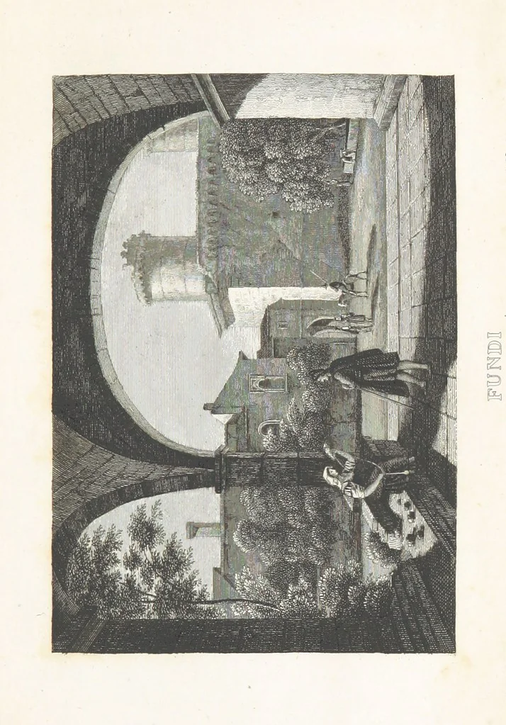 An illustration from 30 Bilder zu Horazens Werken, gestochen unter der Leitung von C. Frommel nach Zeichnungen v. Catel, Frommel, etc. (Erklärung der dreissig Bilder zu Horazens Werken, von ... Dr Sickler.), 1829, leaf 63