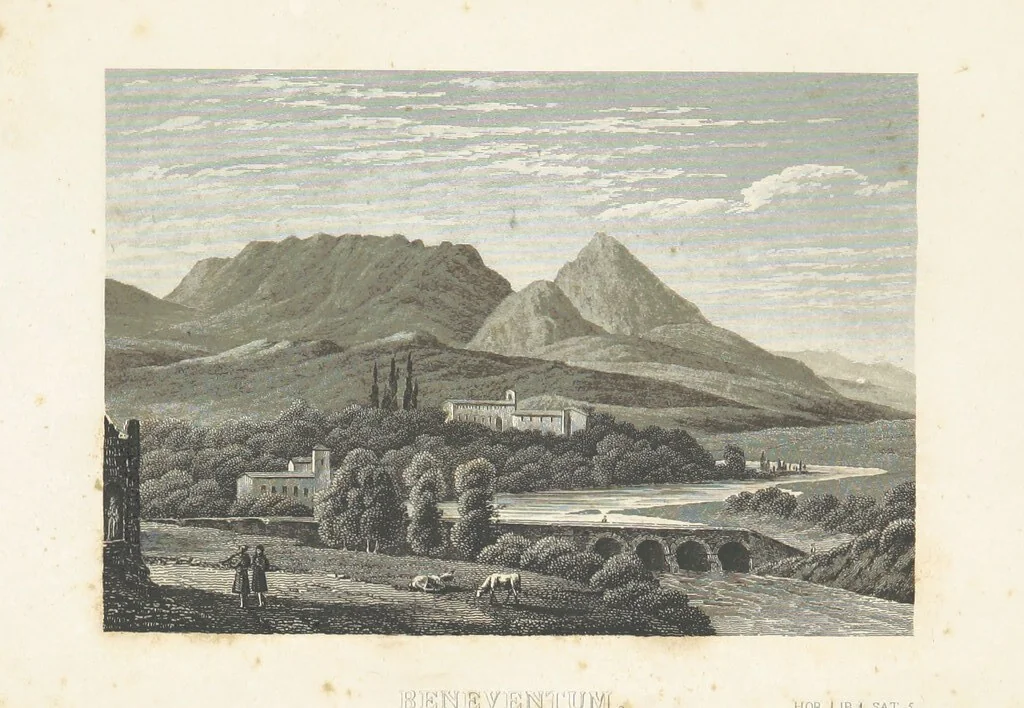 An illustration from 30 Bilder zu Horazens Werken, gestochen unter der Leitung von C. Frommel nach Zeichnungen v. Catel, Frommel, etc. (Erklärung der dreissig Bilder zu Horazens Werken, von ... Dr Sickler.), 1829, leaf 71