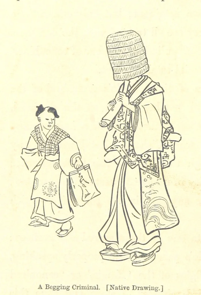 An illustration from Sketches of Japanese Manners and Customs ... Illustrated by native drawings, reproduced in fac-simile by means of chromo-lithography, 1867, leaf 54