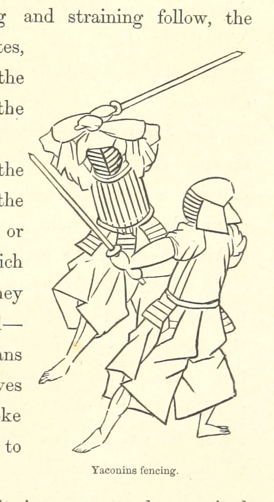 An illustration from Sketches of Japanese Manners and Customs ... Illustrated by native drawings, reproduced in fac-simile by means of chromo-lithography, 1867, leaf 79
