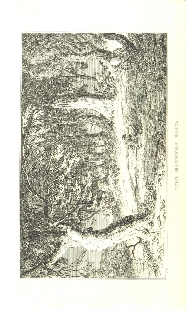 An illustration from A Series of Sketches of the existing localities alluded to in the Waverley Novels. Etched from original drawings by J. Skene, 1829, leaf 122