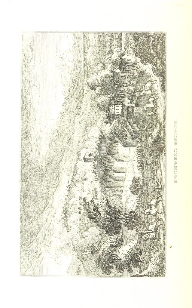 An illustration from A Series of Sketches of the existing localities alluded to in the Waverley Novels. Etched from original drawings by J. Skene, 1829, leaf 136