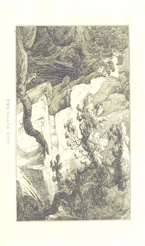 An illustration from A Series of Sketches of the existing localities alluded to in the Waverley Novels. Etched from original drawings by J. Skene, 1829, leaf 141