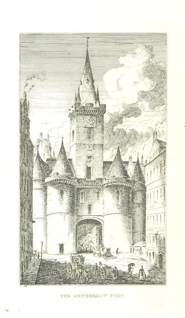 An illustration from A Series of Sketches of the existing localities alluded to in the Waverley Novels. Etched from original drawings by J. Skene, 1829, leaf 166