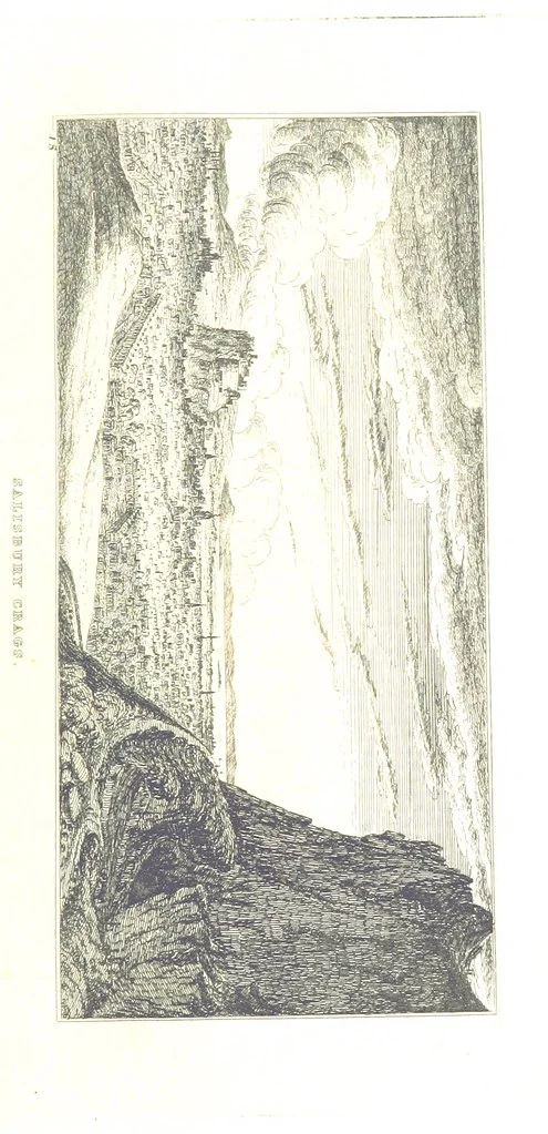 An illustration from A Series of Sketches of the existing localities alluded to in the Waverley Novels. Etched from original drawings by J. Skene, 1829, leaf 171