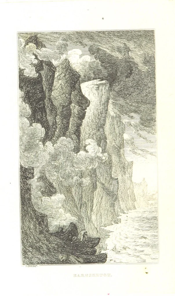 An illustration from A Series of Sketches of the existing localities alluded to in the Waverley Novels. Etched from original drawings by J. Skene, 1829, leaf 196