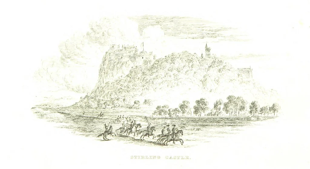 An illustration from A Series of Sketches of the existing localities alluded to in the Waverley Novels. Etched from original drawings by J. Skene, 1829, leaf 20