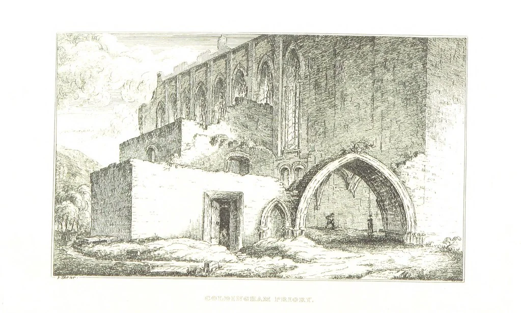 An illustration from A Series of Sketches of the existing localities alluded to in the Waverley Novels. Etched from original drawings by J. Skene, 1829, leaf 200
