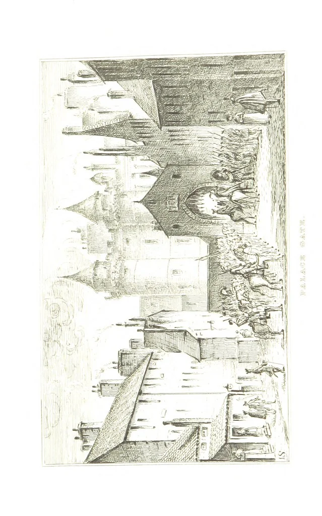 An illustration from A Series of Sketches of the existing localities alluded to in the Waverley Novels. Etched from original drawings by J. Skene, 1829, leaf 24