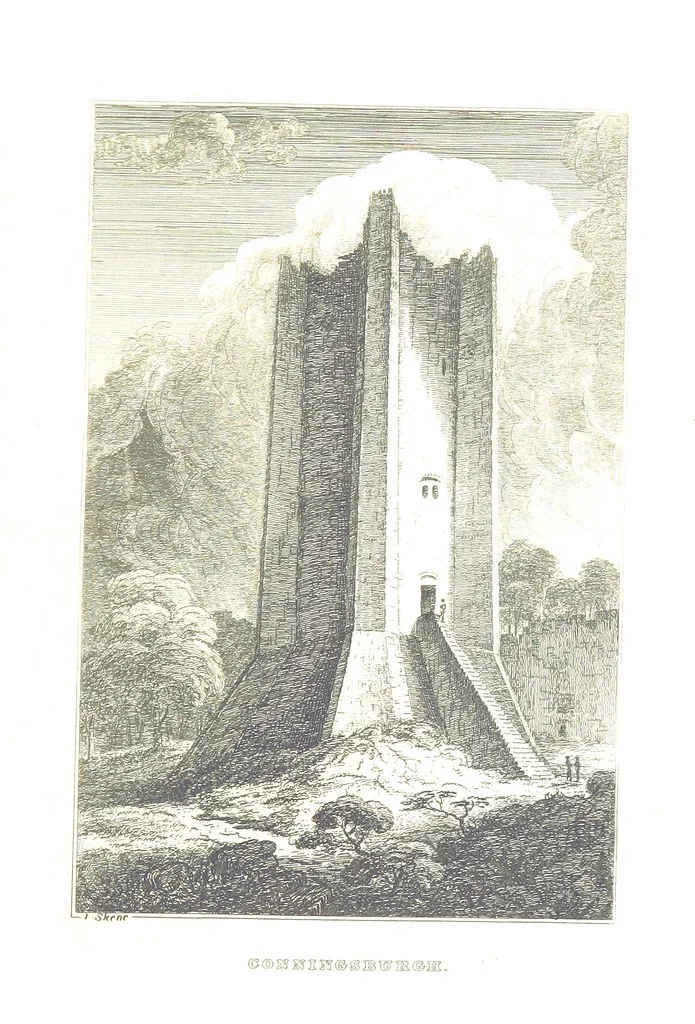 An illustration from A Series of Sketches of the existing localities alluded to in the Waverley Novels. Etched from original drawings by J. Skene, 1829, leaf 245