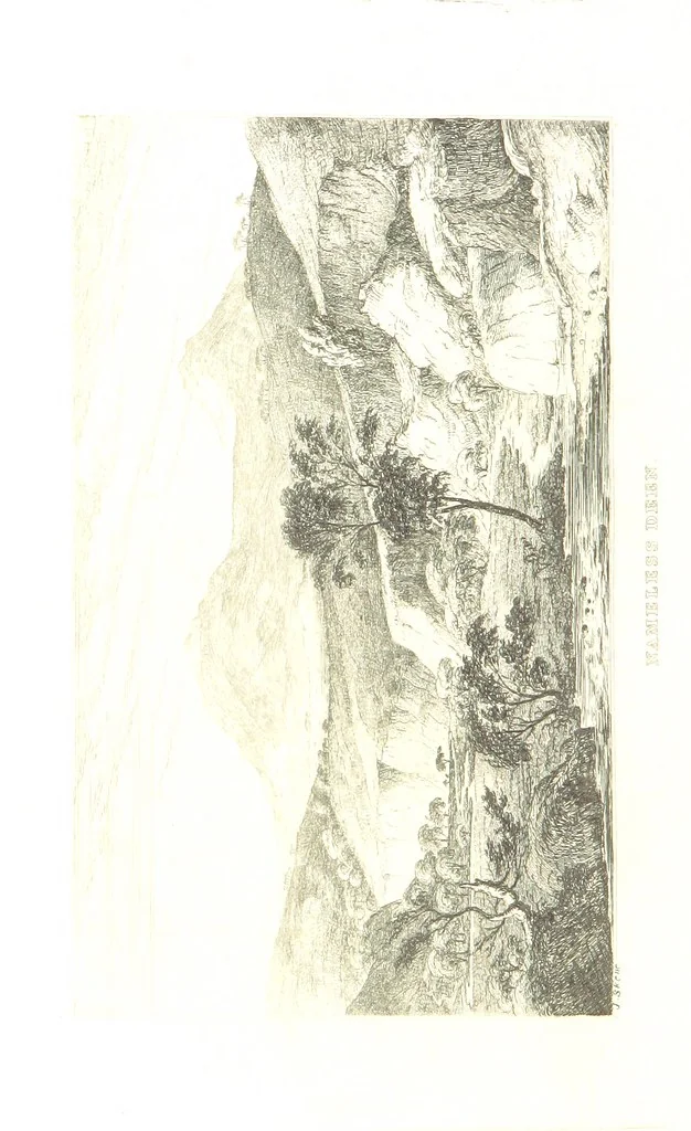 An illustration from A Series of Sketches of the existing localities alluded to in the Waverley Novels. Etched from original drawings by J. Skene, 1829, leaf 272