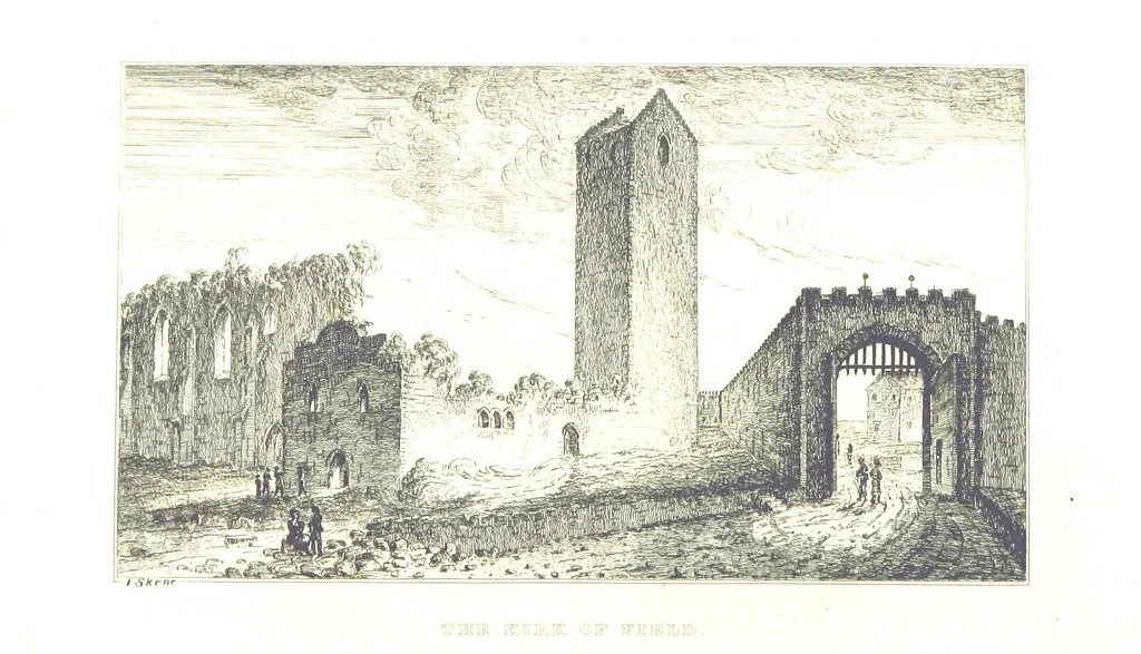 An illustration from A Series of Sketches of the existing localities alluded to in the Waverley Novels. Etched from original drawings by J. Skene, 1829, leaf 273