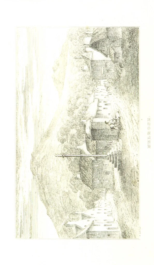 An illustration from A Series of Sketches of the existing localities alluded to in the Waverley Novels. Etched from original drawings by J. Skene, 1829, leaf 282