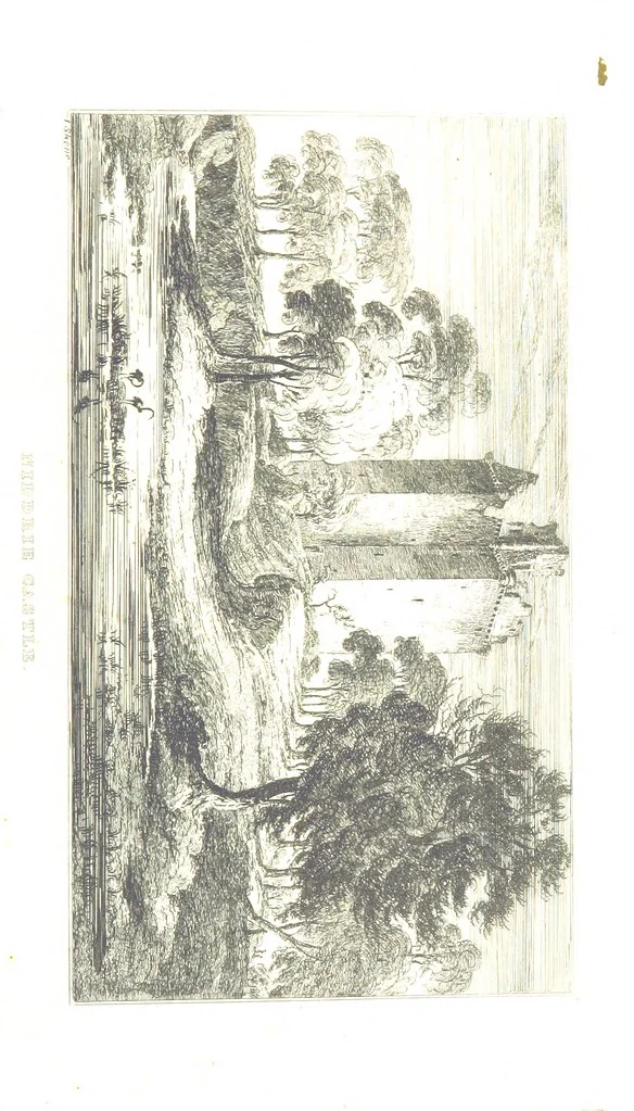 An illustration from A Series of Sketches of the existing localities alluded to in the Waverley Novels. Etched from original drawings by J. Skene, 1829, leaf 295