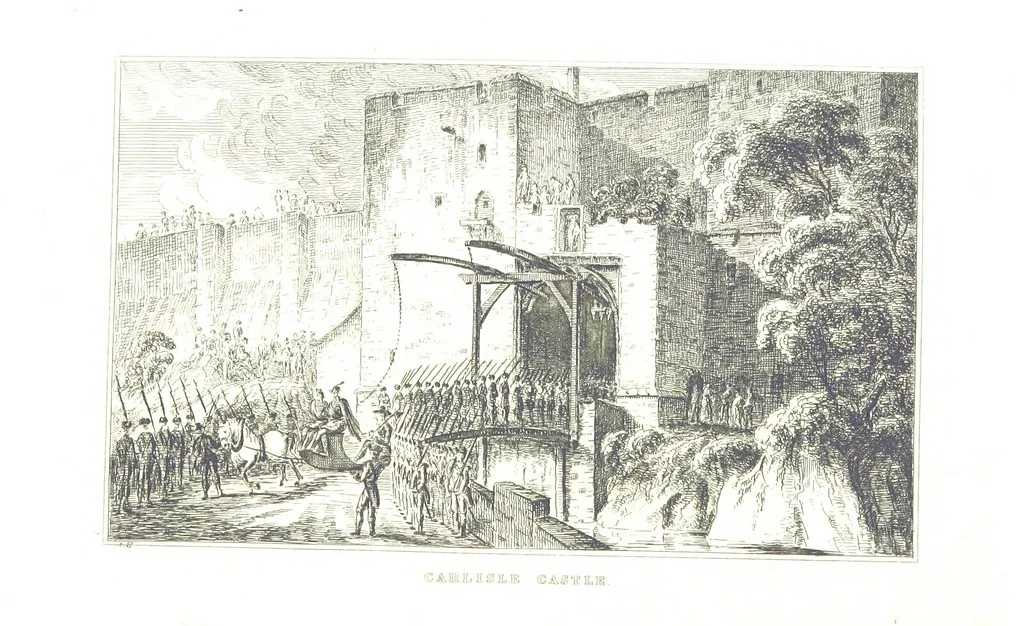 An illustration from A Series of Sketches of the existing localities alluded to in the Waverley Novels. Etched from original drawings by J. Skene, 1829, leaf 35