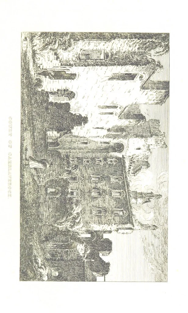 An illustration from A Series of Sketches of the existing localities alluded to in the Waverley Novels. Etched from original drawings by J. Skene, 1829, leaf 43