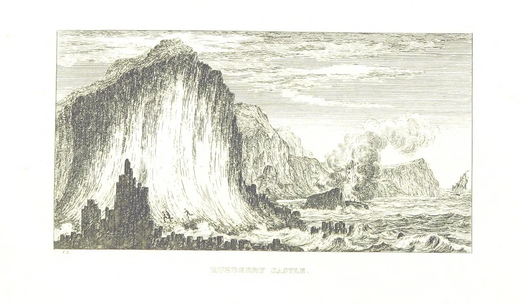 An illustration from A Series of Sketches of the existing localities alluded to in the Waverley Novels. Etched from original drawings by J. Skene, 1829, leaf 47