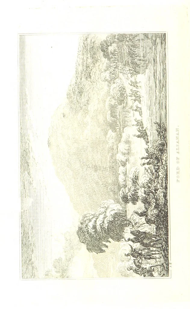 An illustration from A Series of Sketches of the existing localities alluded to in the Waverley Novels. Etched from original drawings by J. Skene, 1829, leaf 90