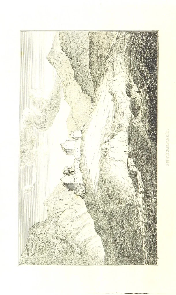 An illustration from A Series of Sketches of the existing localities alluded to in the Waverley Novels. Etched from original drawings by J. Skene, 1829, leaf 98