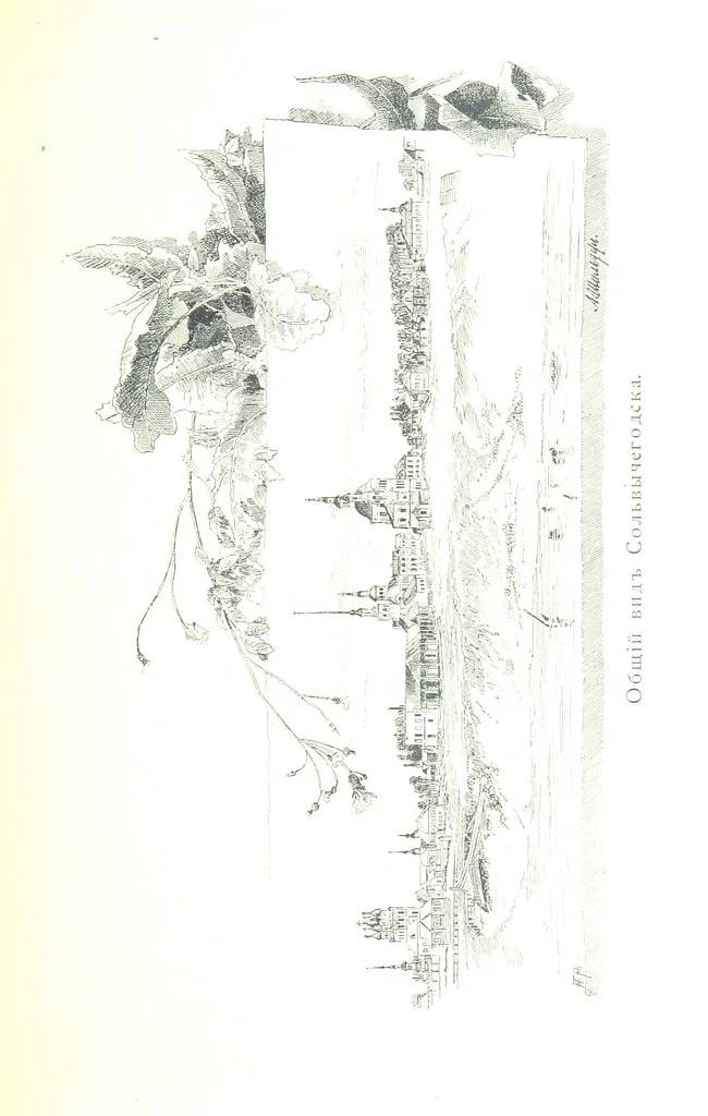 An illustration from По Сѣверу Россіи. Путешествіе ихъ Императорскихъ Высочествъ, Великаго Князя Владиміра Александровича и Великой Княгини Маріи Павловны въ 1884 и 1885 годахъ. [Illustrated, 1886, leaf 347