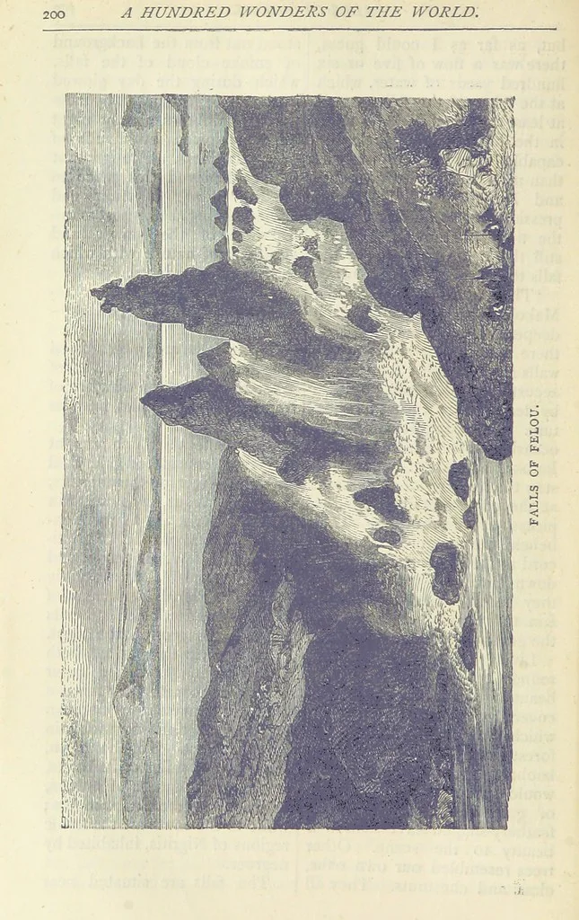 An illustration from A Hundred Wonders of the world in nature and art. Described according to the latest authorities and profusely illustrated. Edited by J. Small, 1876, leaf 208