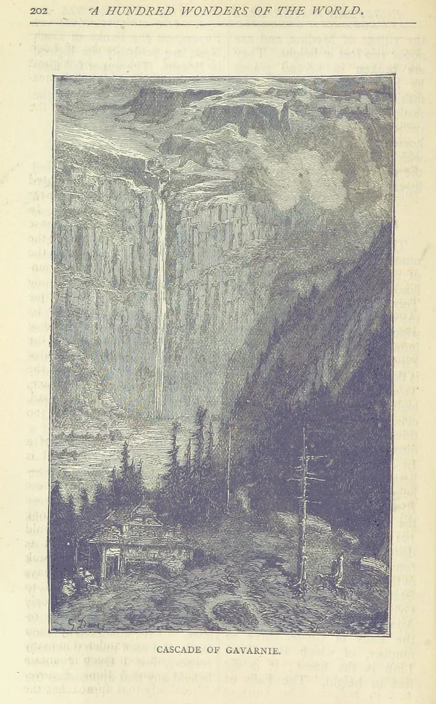 An illustration from A Hundred Wonders of the world in nature and art. Described according to the latest authorities and profusely illustrated. Edited by J. Small, 1876, leaf 210