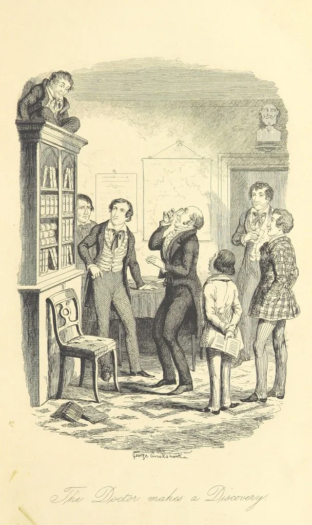 An illustration from Frank Fairlegh; or scenes from the life of a private pupil. [By F. E. Smedley.] With illustrations ... by G. Cruikshank, 1850, leaf 111