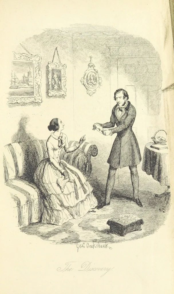 An illustration from Frank Fairlegh; or scenes from the life of a private pupil. [By F. E. Smedley.] With illustrations ... by G. Cruikshank, 1850, leaf 351