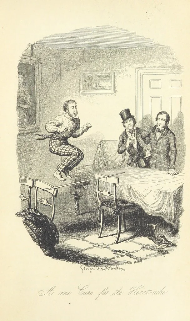 An illustration from Frank Fairlegh; or scenes from the life of a private pupil. [By F. E. Smedley.] With illustrations ... by G. Cruikshank, 1850, leaf 465