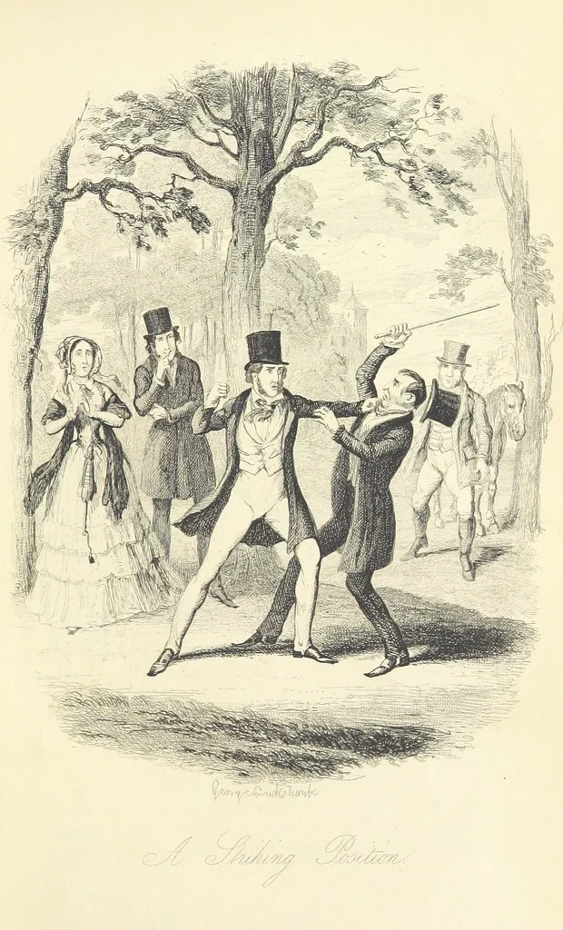 An illustration from Frank Fairlegh; or scenes from the life of a private pupil. [By F. E. Smedley.] With illustrations ... by G. Cruikshank, 1850, leaf 483