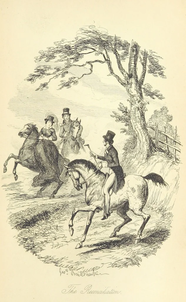 An illustration from Frank Fairlegh; or scenes from the life of a private pupil. [By F. E. Smedley.] With illustrations ... by G. Cruikshank, 1850, leaf 505