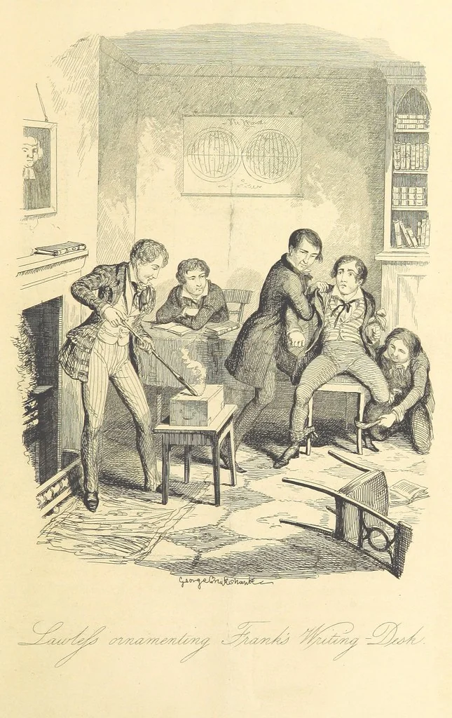 An illustration from Frank Fairlegh; or scenes from the life of a private pupil. [By F. E. Smedley.] With illustrations ... by G. Cruikshank, 1850, leaf 53