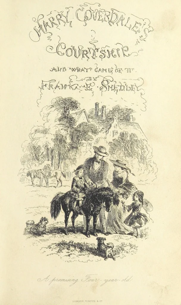 An illustration from Harry Coverdale's Courtship, and all that came of it. ... With illustrations by Phiz, 1854, leaf 13