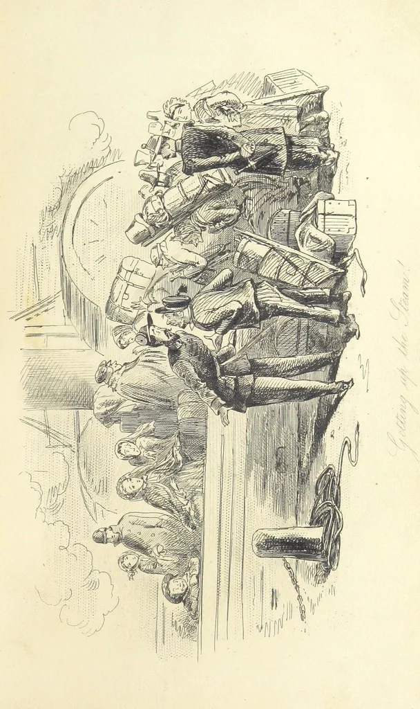 An illustration from Harry Coverdale's Courtship, and all that came of it. ... With illustrations by Phiz, 1854, leaf 179