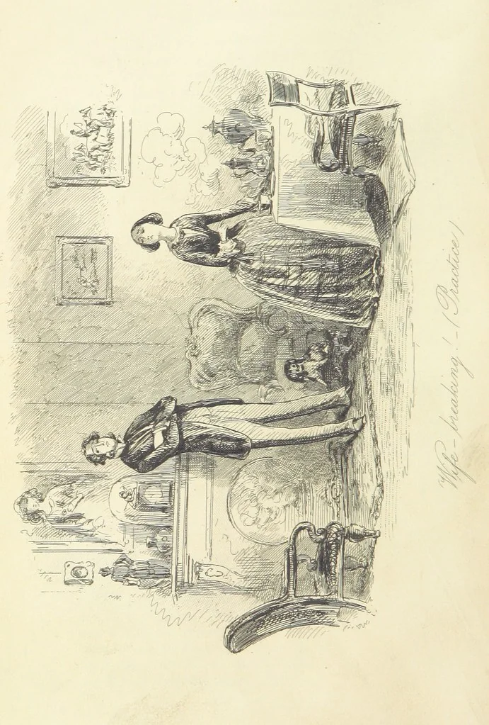 An illustration from Harry Coverdale's Courtship, and all that came of it. ... With illustrations by Phiz, 1854, leaf 224