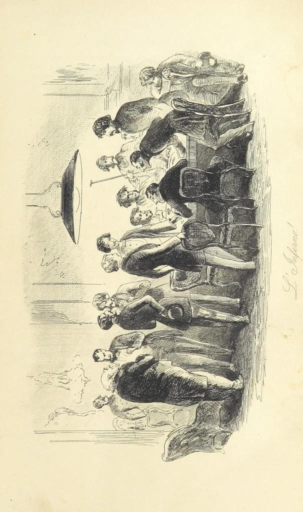 An illustration from Harry Coverdale's Courtship, and all that came of it. ... With illustrations by Phiz, 1854, leaf 309