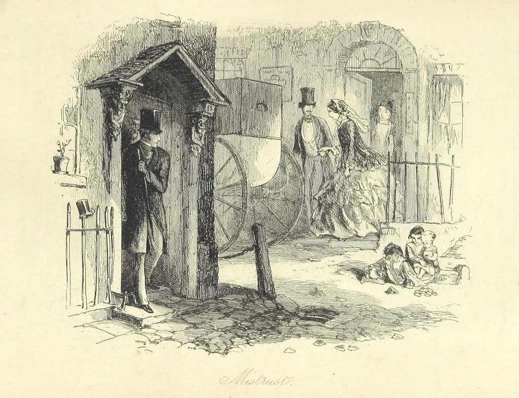 An illustration from Harry Coverdale's Courtship, and all that came of it. ... With illustrations by Phiz, 1854, leaf 391