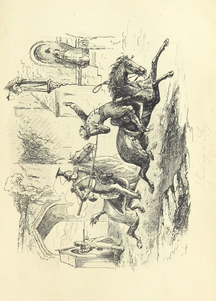 An illustration from Harry Coverdale's Courtship, and all that came of it. ... With illustrations by Phiz, 1854, leaf 423