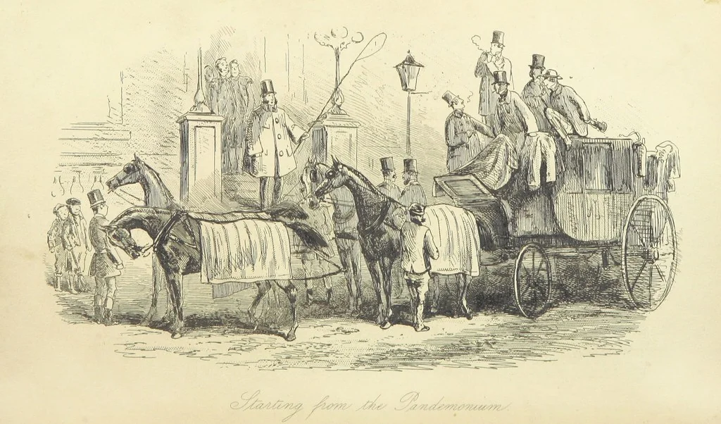 An illustration from Harry Coverdale's Courtship, and all that came of it. ... With illustrations by Phiz, 1854, leaf 508