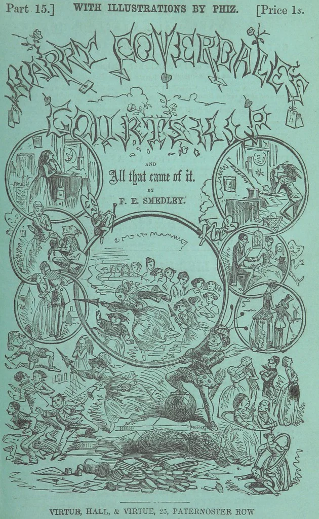 An illustration from Harry Coverdale's Courtship, and all that came of it. ... With illustrations by Phiz, 1854, leaf 563