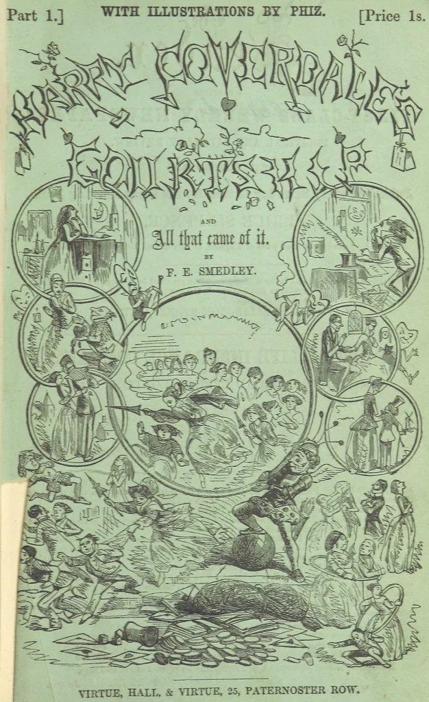 An illustration from Harry Coverdale's Courtship, and all that came of it. ... With illustrations by Phiz, 1854, leaf 9